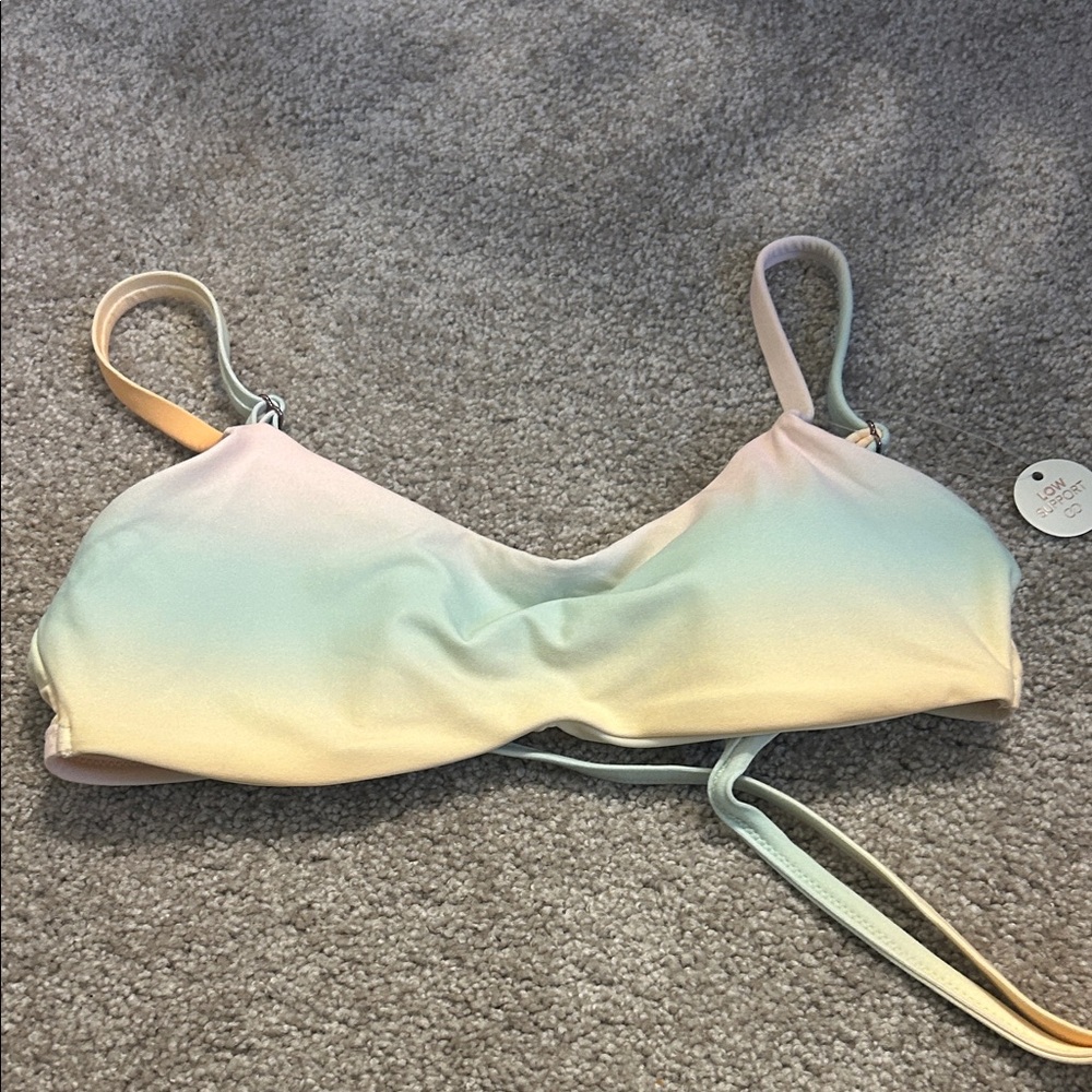 Pastel Gradient Bikini Top